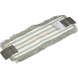 Насадка МОП для швабры-флаундера (плоской) Vileda Professional Трио УльтраСпид Про микрофибра/хлопок 40x15 см серая