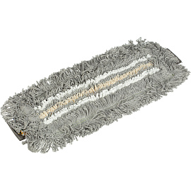 Насадка МОП для швабры-флаундера (плоской) Vileda Professional ТриоПлюс УльтраСпид Про микрофибра/хлопок 40x15 см серая