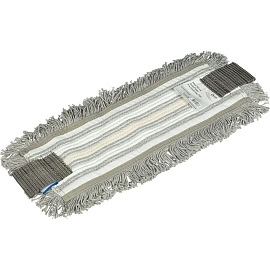 Насадка МОП для швабры-флаундера (плоской) Vileda Professional ТриоПлюс УльтраСпид Про микрофибра/хлопок 40x15 см серая