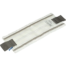 Насадка МОП для швабры-флаундера (плоской) Vileda Professional МикроПлюс УльтраСпид Про микрофибра/абразив 42x16 см белая/чёрная