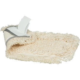 Насадка МОП для швабры-флаундера (плоской) Vileda Professional КонтрактПлюс КомбиСпид Про хлопок 43x15 см белая