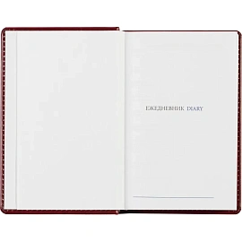 Ежедневник недатированный Attache Agenda искусственная кожа А6 160 листов бордовый