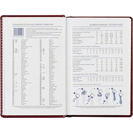 Ежедневник недатированный Attache Agenda искусственная кожа А6 160 листов бордовый