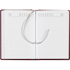 Ежедневник недатированный Attache Agenda искусственная кожа А6 160 листов бордовый