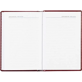 Ежедневник недатированный Attache Agenda искусственная кожа А6 160 листов бордовый