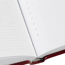 Ежедневник недатированный Attache Agenda искусственная кожа А6 160 листов бордовый