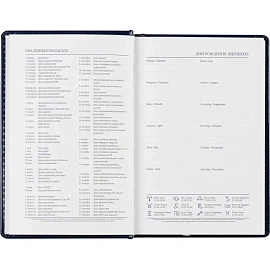 Ежедневник недатированный Attache Agenda искусственная кожа А6 160 листов синий фото Ежедневник недатированный Attache Agenda искусственная кожа А6 160 листов синий