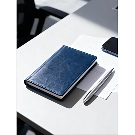 Ежедневник недатированный Attache Agenda искусственная кожа А6 160 листов синий