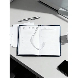 Ежедневник недатированный Attache Agenda искусственная кожа А6 160 листов синий