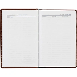 Ежедневник недатированный Attache Agenda искусственная кожа А6 160 листов коричневый