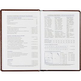 Ежедневник недатированный Attache Agenda искусственная кожа А6 160 листов коричневый