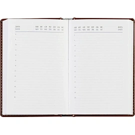 Ежедневник недатированный Attache Agenda искусственная кожа А6 160 листов коричневый