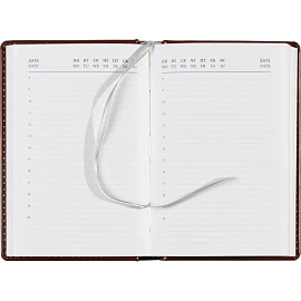 Ежедневник недатированный Attache Agenda искусственная кожа А6 160 листов коричневый