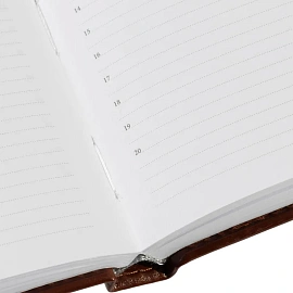 Ежедневник недатированный Attache Agenda искусственная кожа А6 160 листов коричневый
