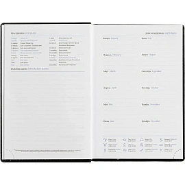 Ежедневник недатированный Attache Agenda искусственная кожа А5 176 листов черный