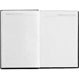 Ежедневник недатированный Attache Agenda искусственная кожа А5 176 листов черный