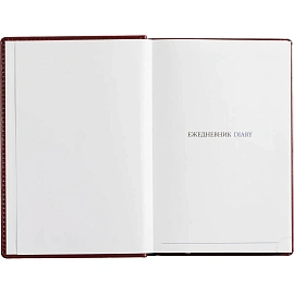 Ежедневник недатированный Attache Agenda искусственная кожа А5 176 листов бордовый
