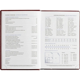 Ежедневник недатированный Attache Agenda искусственная кожа А5 176 листов бордовый