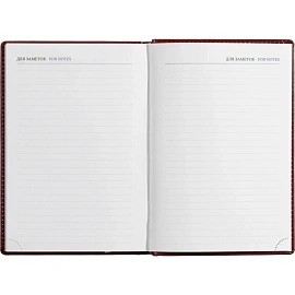 Ежедневник недатированный Attache Agenda искусственная кожа А5 176 листов бордовый