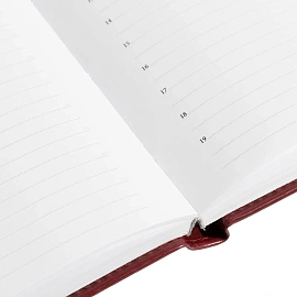 Ежедневник недатированный Attache Agenda искусственная кожа А5 176 листов бордовый