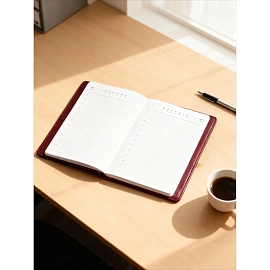 Ежедневник недатированный Attache Agenda искусственная кожа А5 176 листов бордовый