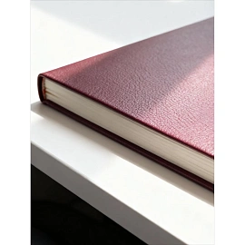 Ежедневник недатированный Attache Economy бумвинил A5 160 листов бордовый