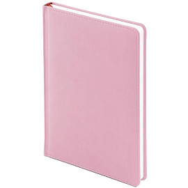 Ежедневник недатированный Attache Velvet искусственная кожа Soft Touch А5+ 136 листов розовый