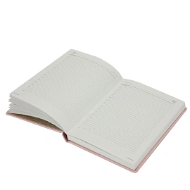 Ежедневник недатированный Attache Velvet искусственная кожа Soft Touch А5+ 136 листов светло-розовый