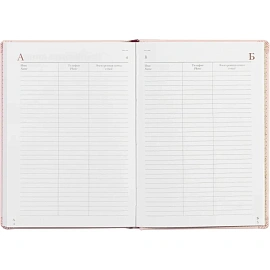 Ежедневник недатированный Attache Velvet искусственная кожа Soft Touch А5+ 136 листов светло-розовый