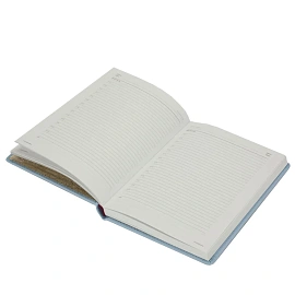 Ежедневник недатированный Attache Velvet искусственная кожа Soft Touch А5+ 136 листов голубой