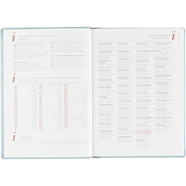 Ежедневник недатированный Attache Velvet искусственная кожа Soft Touch А5+ 136 листов голубой