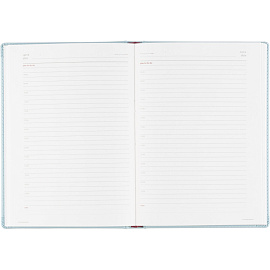 Ежедневник недатированный Attache Velvet искусственная кожа Soft Touch А5+ 136 листов голубой