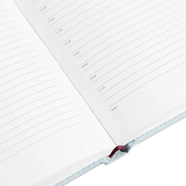 Ежедневник недатированный Attache Velvet искусственная кожа Soft Touch А5+ 136 листов голубой