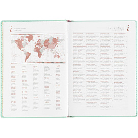 Ежедневник недатированный Attache Velvet искусственная кожа Soft Touch А5+ 136 листов мятный