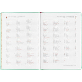 Ежедневник недатированный Attache Velvet искусственная кожа Soft Touch А5+ 136 листов мятный