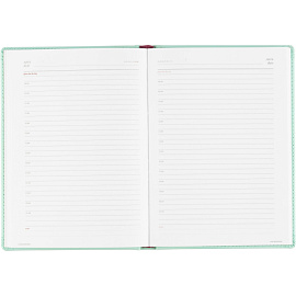 Ежедневник недатированный Attache Velvet искусственная кожа Soft Touch А5+ 136 листов мятный