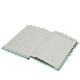 Ежедневник недатированный Attache Velvet искусственная кожа Soft Touch А5+ 136 листов мятный