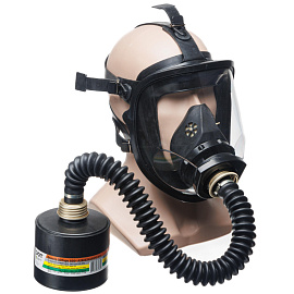 Противогаз промышленный фильтрующий Дот 600 А2В2Е2К2Р3 R D с маской МАГ категория 2