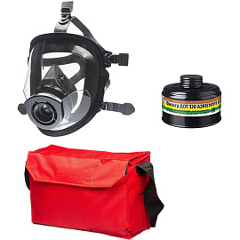 Противогаз промышленный фильтрующий Дот 320 А2В1Е1К1Р3 R D с маской МАГ категория 2