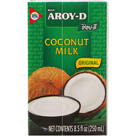 Молоко кокосовое Aroy-D стерилизованное 17-19% 0.25 л