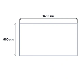 Стол прямой Эко 1400 (бук бавария, 1400х600х740 мм)