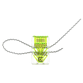 Пломба пластиковая контрольная номерная "Гарпун", прозрачная фото Пломба пластиковая контрольная номерная "Гарпун", прозрачная