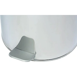 Ведро мусорное Титан 50 л нержавеющая сталь с педалью с крышкой серебристое (71x30x30 см)