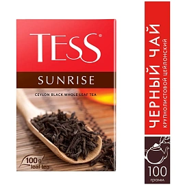 Чай листовой черный Tess Sunrise 100 г