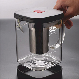 Чайник заварочный с фильтром стеклянный Vitax Warkworth VX-3310 900 мл