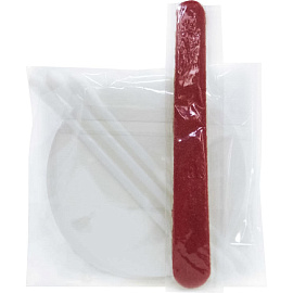 Набор косметический Greenery картон (ватные диски - 3 штуки, ватные палочки - 3 штуки, пилка, 300 штук в упаковке)