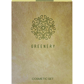 Набор косметический Greenery картон (ватные диски - 3 штуки, ватные палочки - 3 штуки, пилка, 300 штук в упаковке)