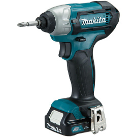 Шуруповерт ударный аккумуляторный Makita TD110DWAE бесщеточный 2 АКБ х Li-ion (12В, 2 Ач)+ЗУ в кейсе