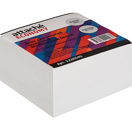 Блок для записей Attache Economy 80x80x40 мм белый проклеенный (плотность 65 г/кв.м)