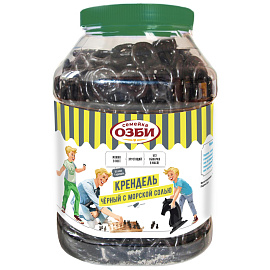 Крендели Семейка ОЗБИ чёрные с морской солью 460 г